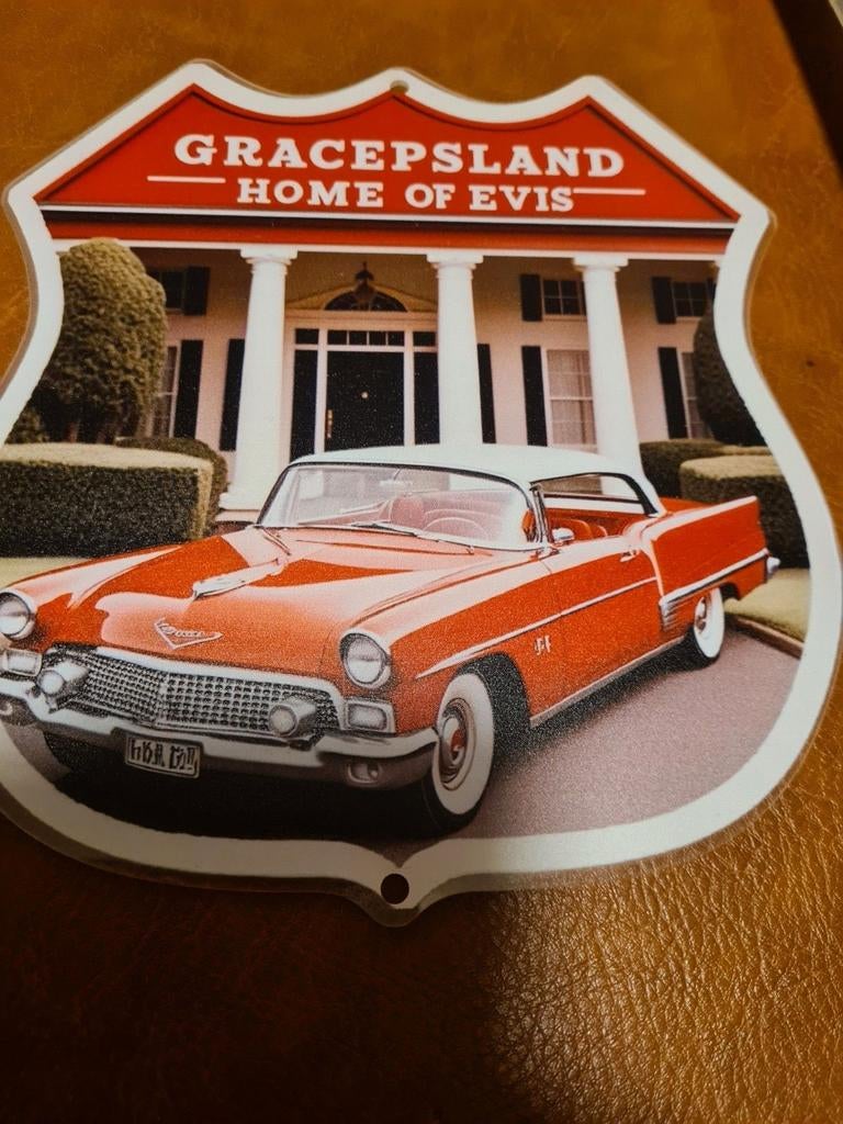 Graceland Home of Elvis - Vintage Auto Plaat, Verzamelen, Ophalen of Verzenden, Zo goed als nieuw