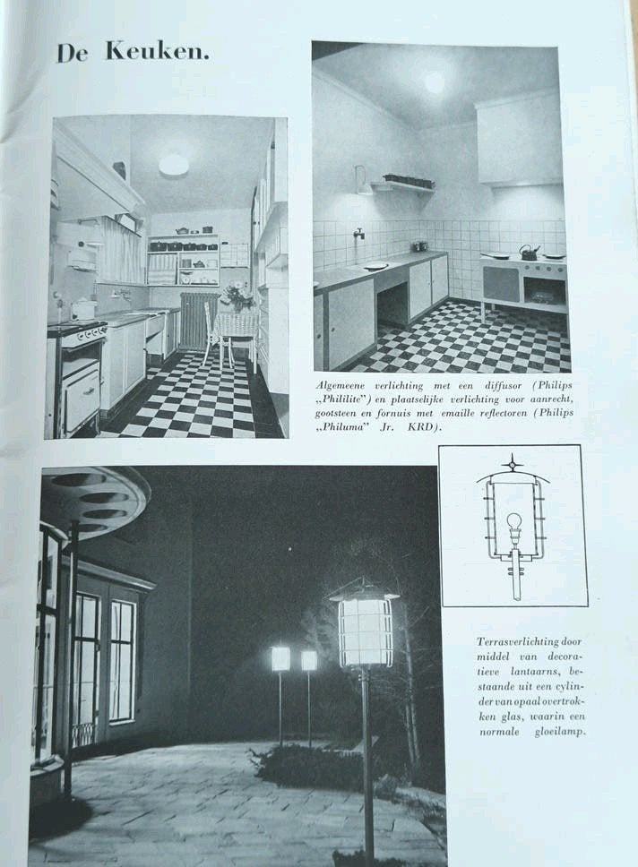 1939, PHILIPS, HET LICHT IN UW HUIS, LAMPEN, VERLICHTING., Ophalen of Verzenden, Gelezen