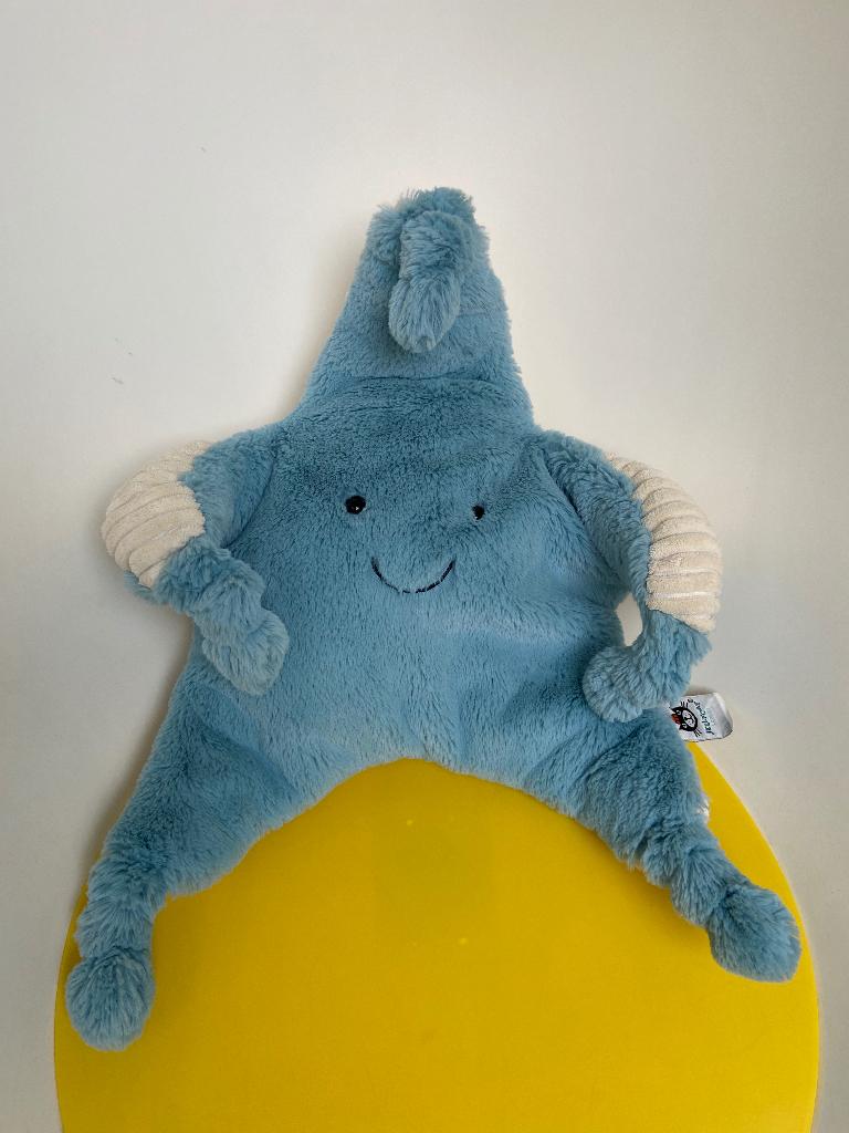 5684 Jellycat Jelly cat zeester starfish Skye, Ophalen of Verzenden, Zo goed als nieuw, Overige typen