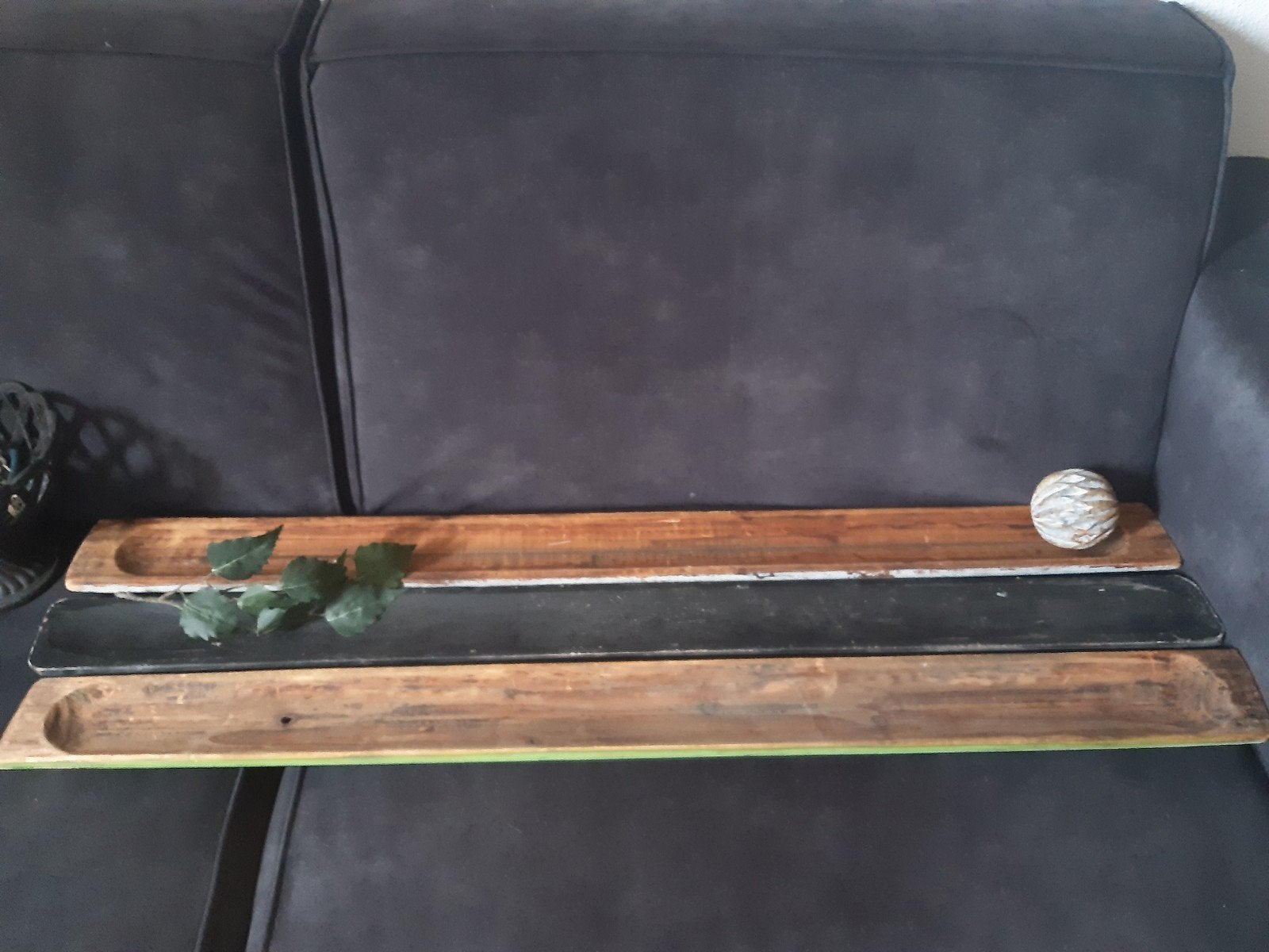 Landelijke (stokbrood)plank "hol"stoer brocante , "Paris", Ophalen