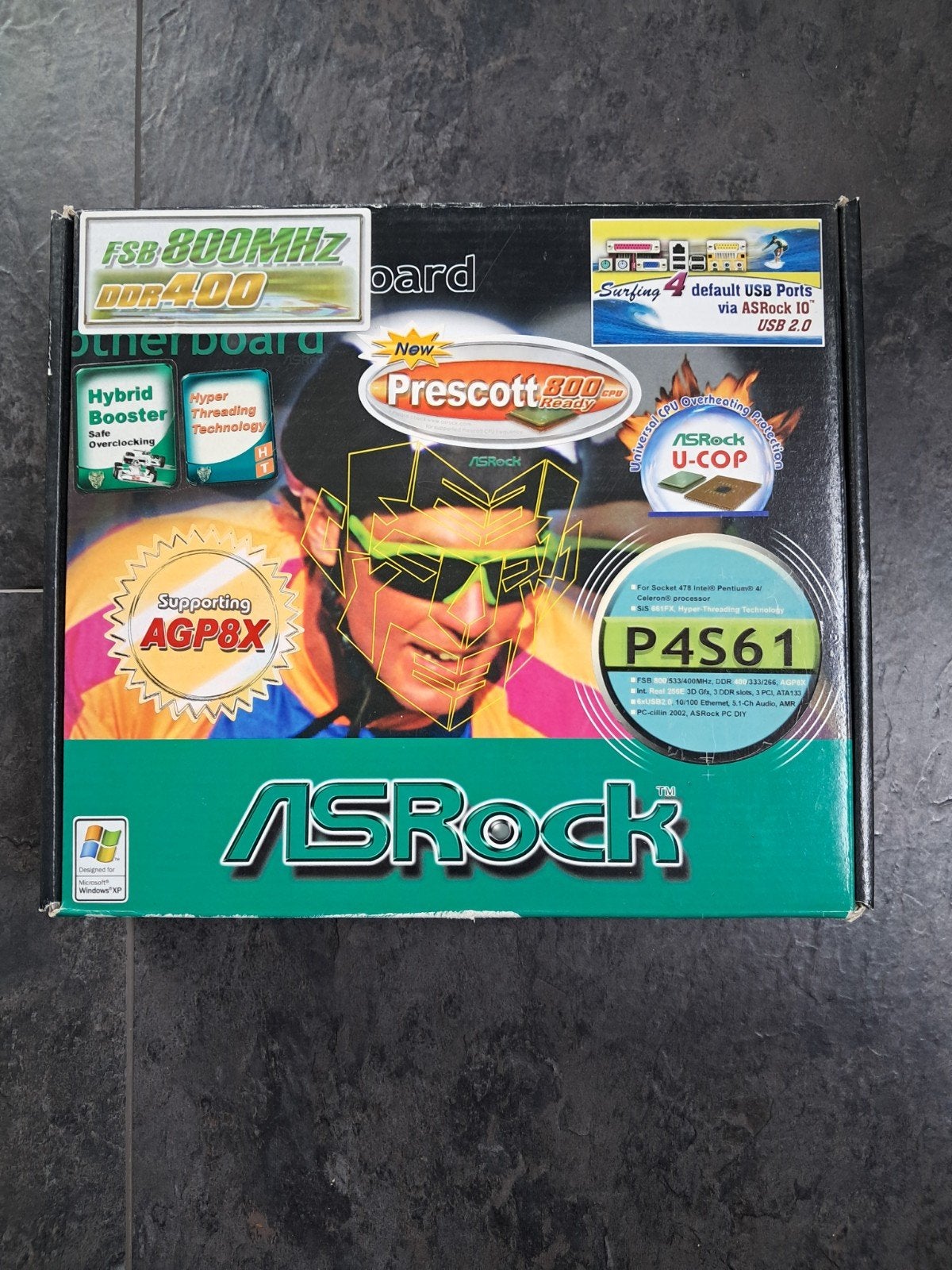 ASRock P4S61 Moederbord - Nieuw in Verpakking, Micro ATX, Socket 478, Nieuw, Ophalen of Verzenden