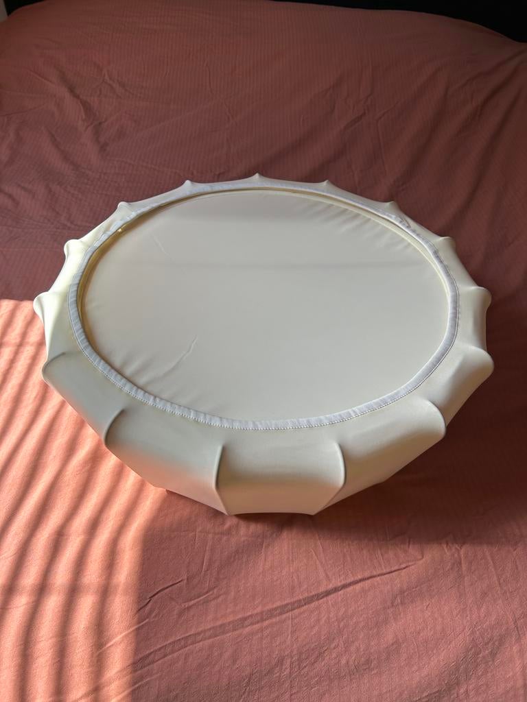 IKEA Plafonnière wit met doorzichtig  zijden doek, Ophalen, Zo goed als nieuw, Stof, Modern / retro
