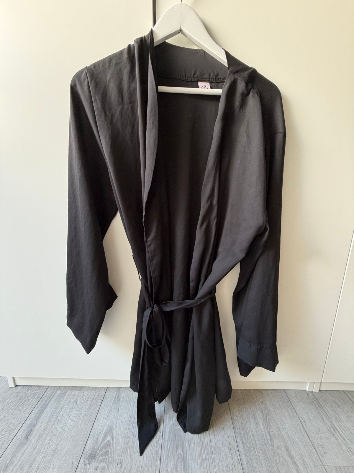 Zwarte kimono/ochtendjas met ceintuur van monica geuze, Ophalen of Verzenden, Zo goed als nieuw