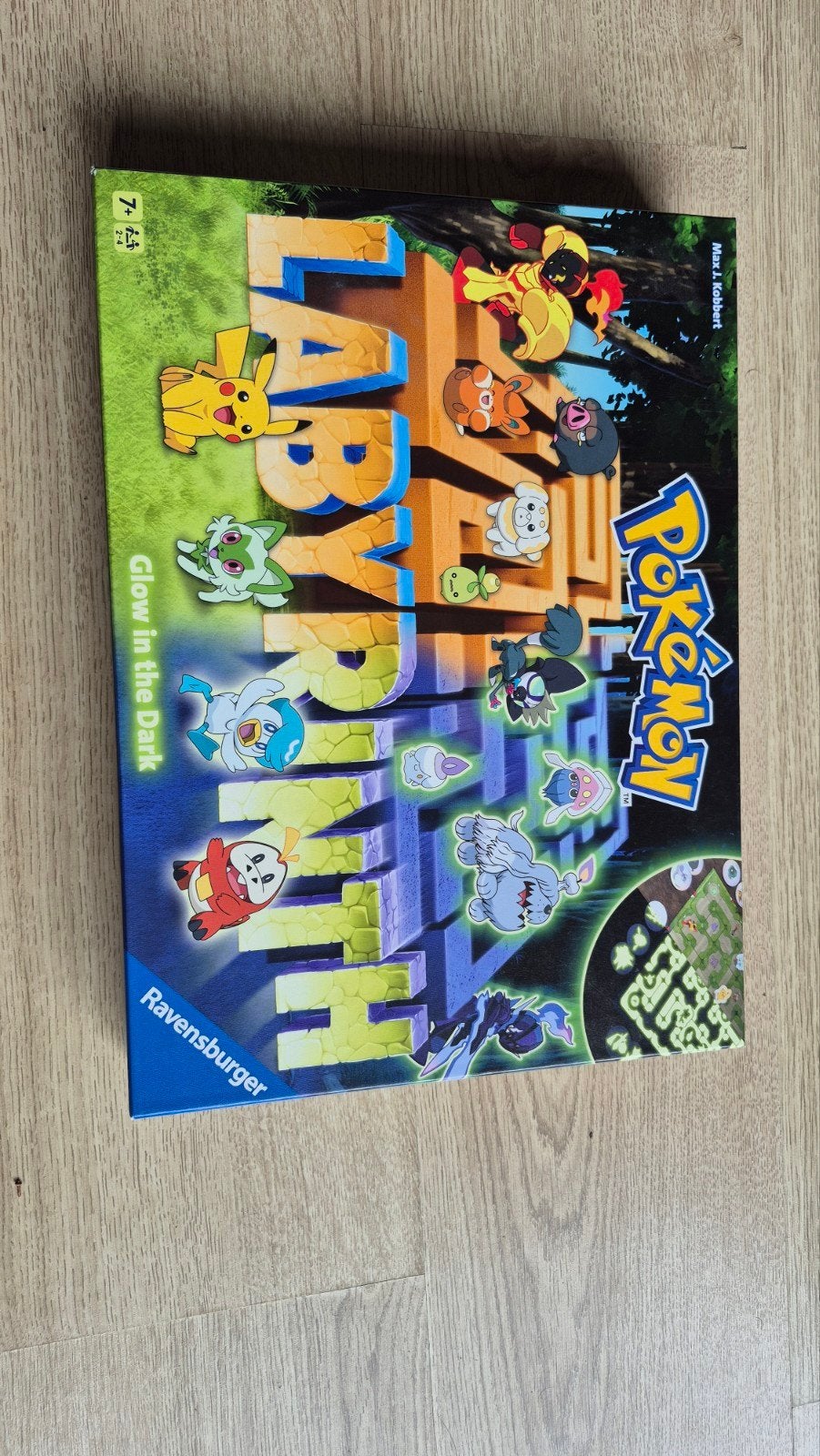 Pokemon Labyrinth Glow in the Dark - Ravensburger bordspel, Ophalen of Verzenden, Zo goed als nieuw, Ravensburger