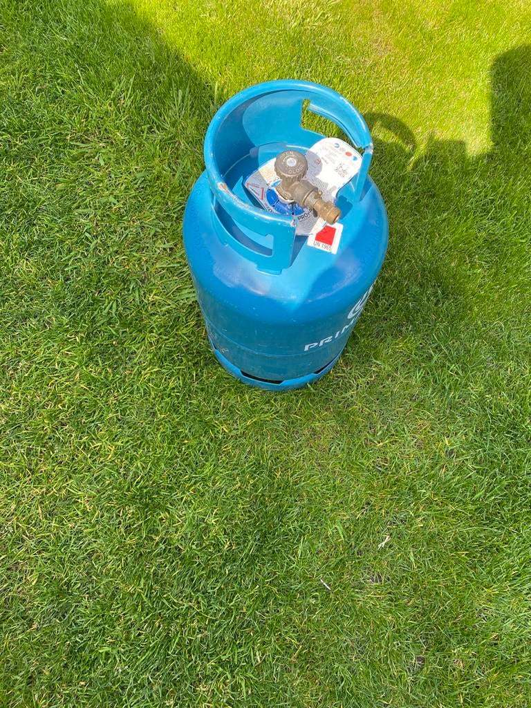 Gasfles gasbunde gastank 11 kg vol gekeurd tot 2036, Caravans en Kamperen, Kampeeraccessoires, Ophalen, Zo goed als nieuw
