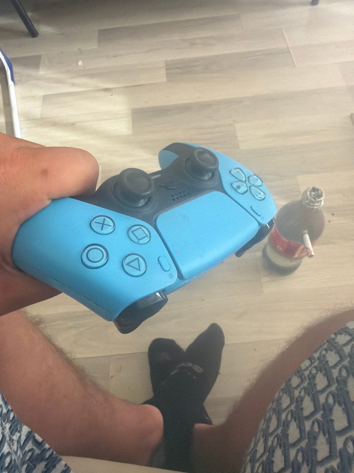 PS5 DualSense Controller - Starlight Blue, Ophalen of Verzenden, Zo goed als nieuw