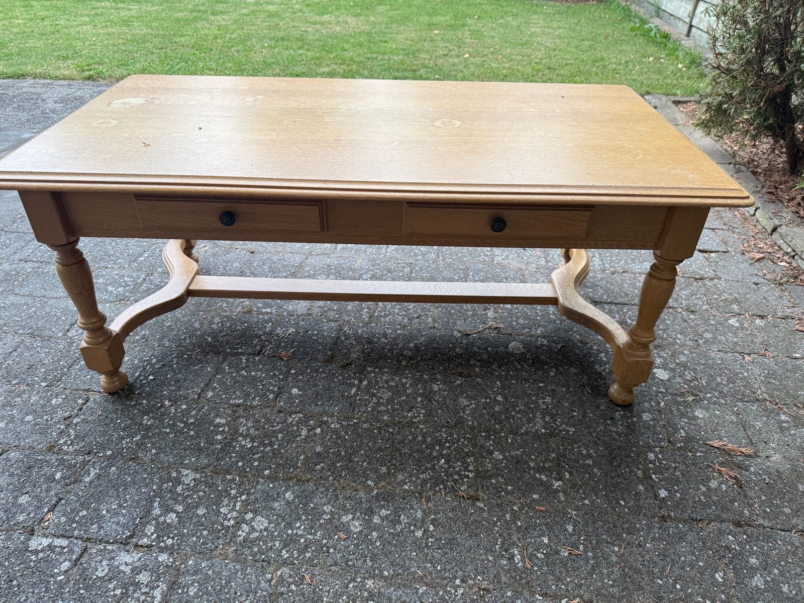 Houten salontafel met lades TEAB, Ophalen, Gebruikt, 100 tot 150 cm, 50 tot 100 cm
