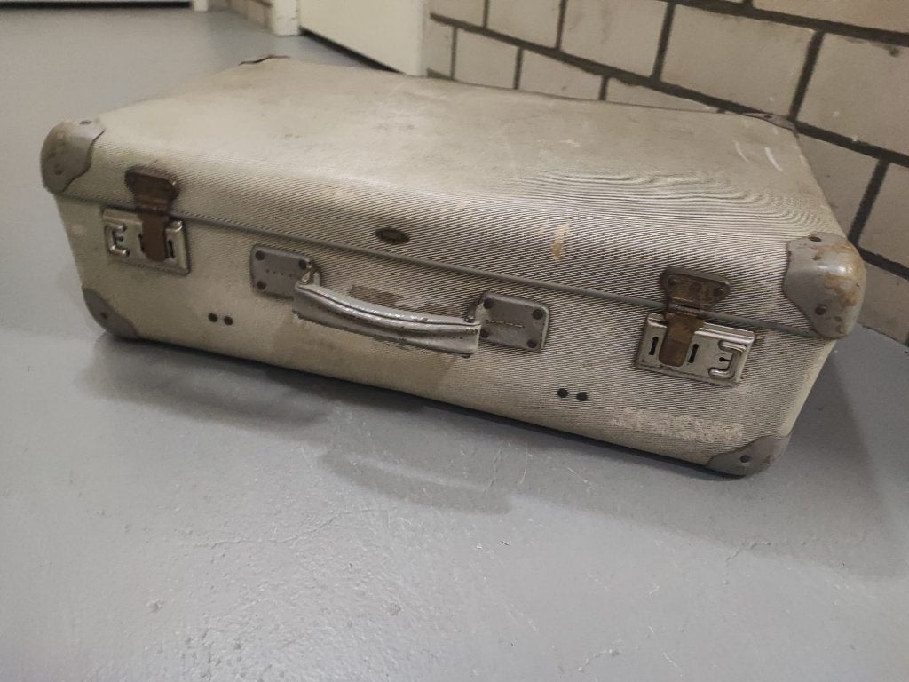 vintage reiskoffer, Overige materialen, Gebruikt, Slot, 35 tot 45 cm