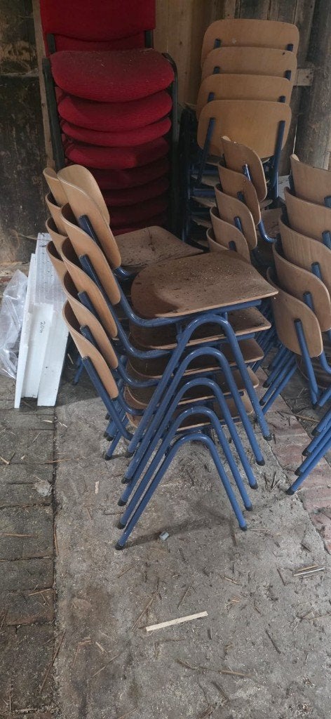 Stoelen dorpshuis, Ophalen, Gebruikt, Overige kleuren, Vijf, Zes of meer stoelen