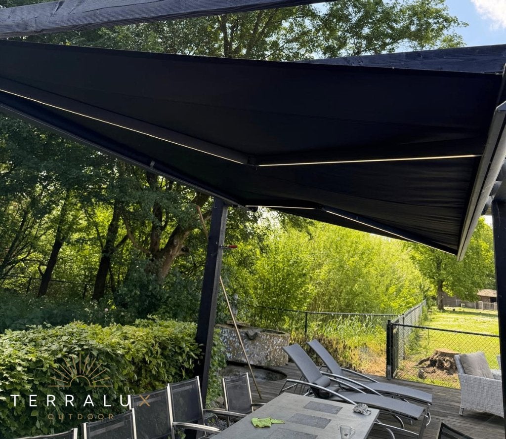 Elektrisch zonnescherm met LED-verlichting | 3x3 t/m 6x3
