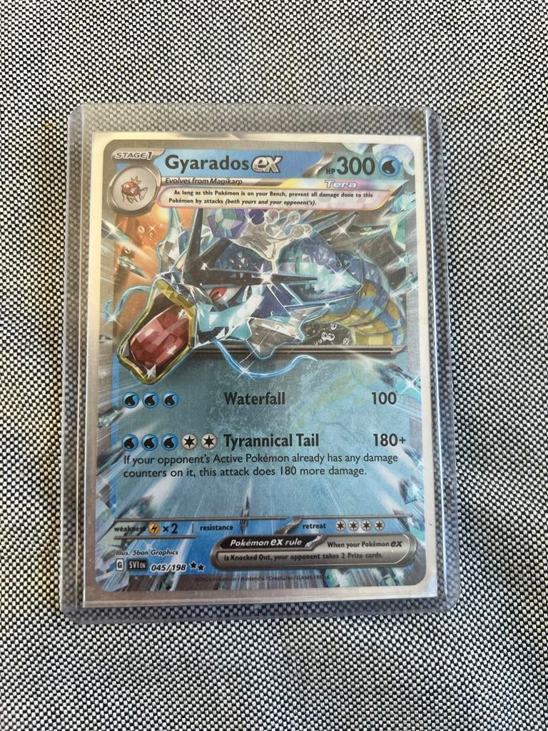Gyarados ex 045/198 Obsidian Flames Pokémon kaart, Ophalen, Zo goed als nieuw, Losse kaart, Foil