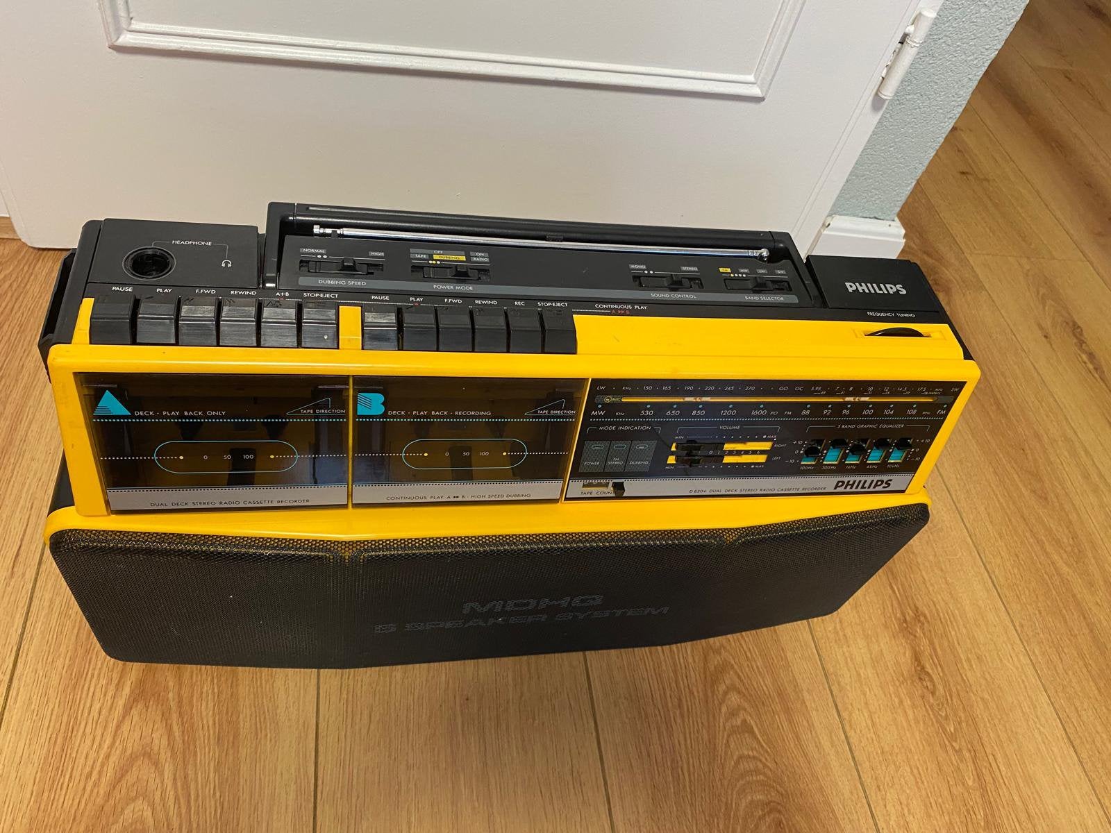 Philips D8304 boombox vintage, Ophalen, Gebruikt