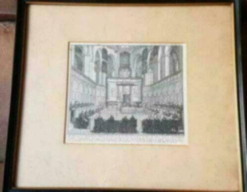 gravure Noord-Hollandse synode Nieuwe kerk Amsterdam Philips, Ophalen
