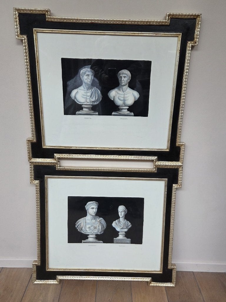 2 schilderijen met romeinse afbeeldingen, Antiek en Kunst, Kunst | Schilderijen | Klassiek, Ophalen