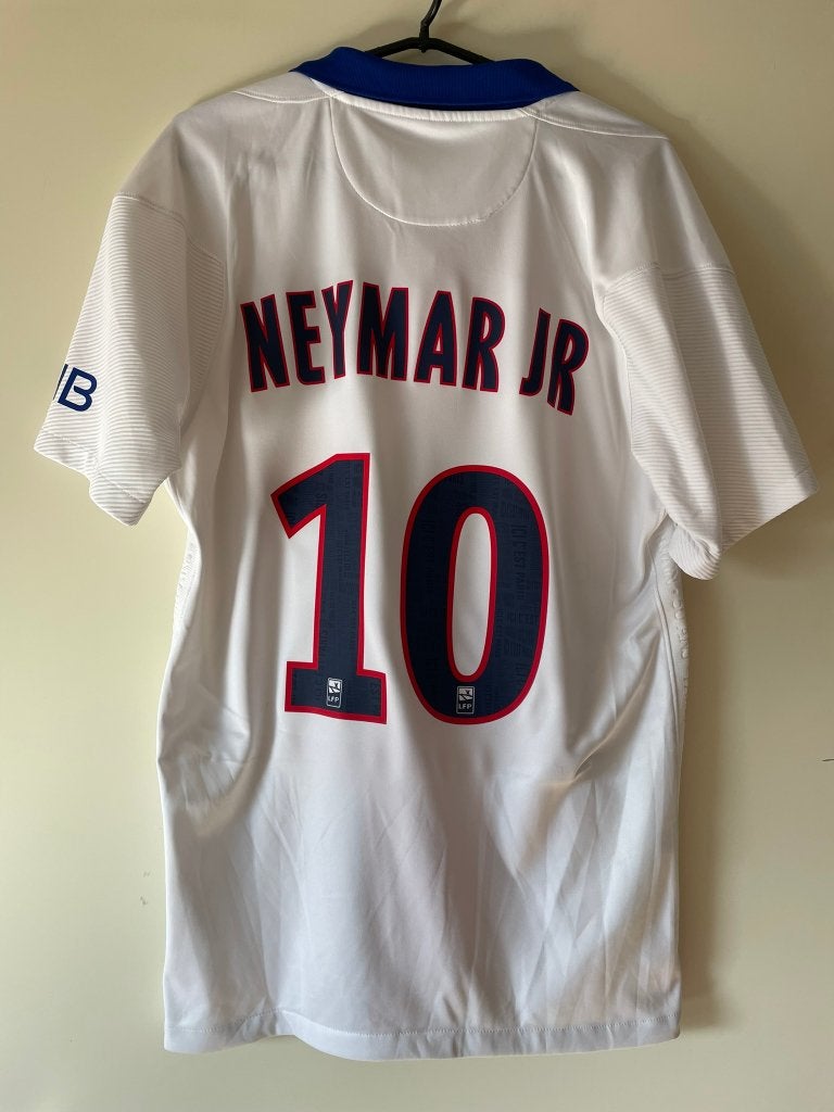 Neymar Jr #10 PSG Nike 20/21 Away Voetbalshirt Maat S, Kleding | Heren, Sportkleding, Wit, Nike, Ophalen of Verzenden, Zo goed als nieuw