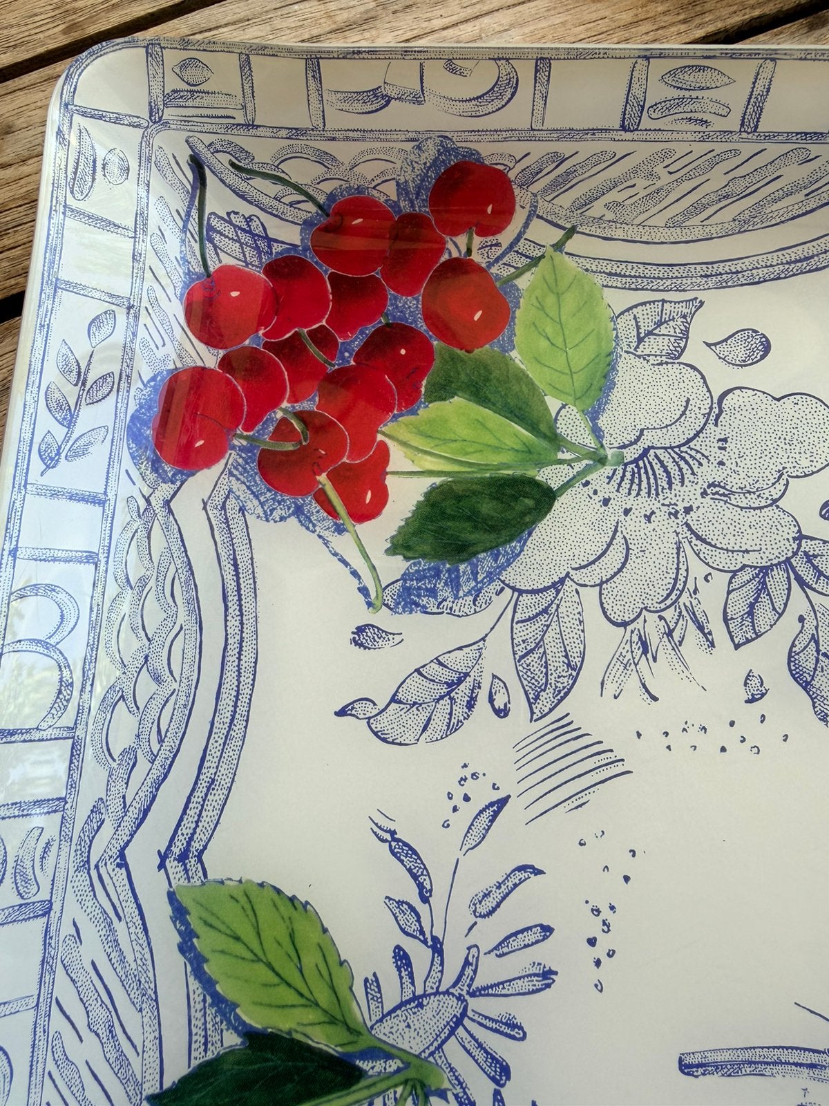 Gien OISEAU BLEU FRUIT dienblad, Huis en Inrichting, Keuken | Servies, Overige materialen, Overige typen, Ophalen of Verzenden