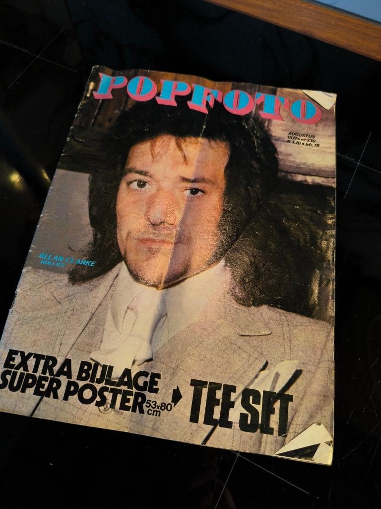 Tijdschrift "Popfoto" aug. 1971, Ophalen of Verzenden, Gelezen, Gossip of Showbizz