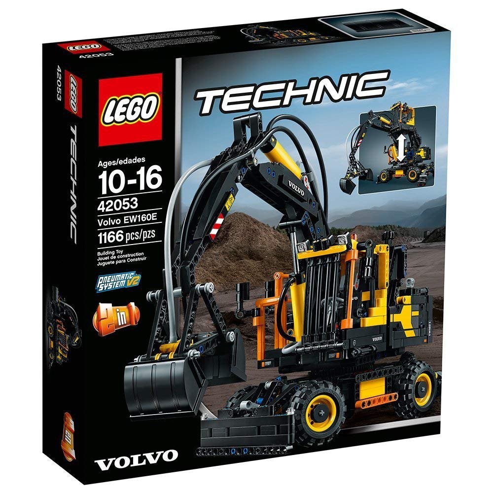 Lego Technic 42053 Volvo EW160E Kraan, Verzenden, Zo goed als nieuw, Complete set, Compleet
