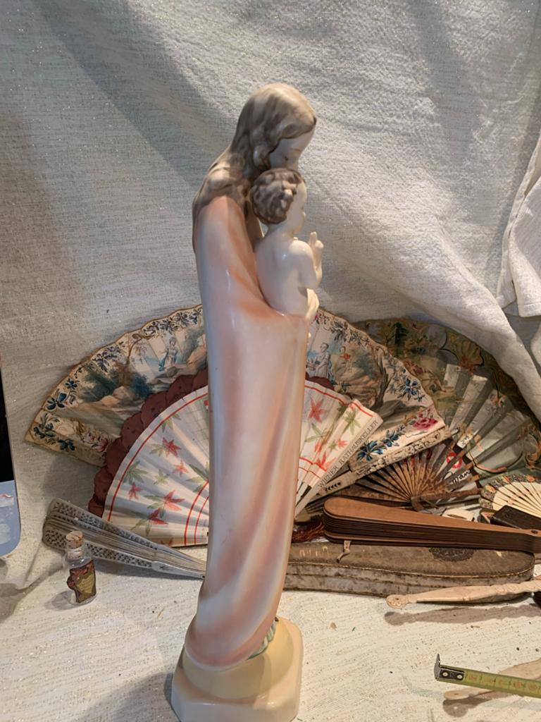 Grote Goebel Maria met Kind beeld uit de jaren '30, Ophalen of Verzenden
