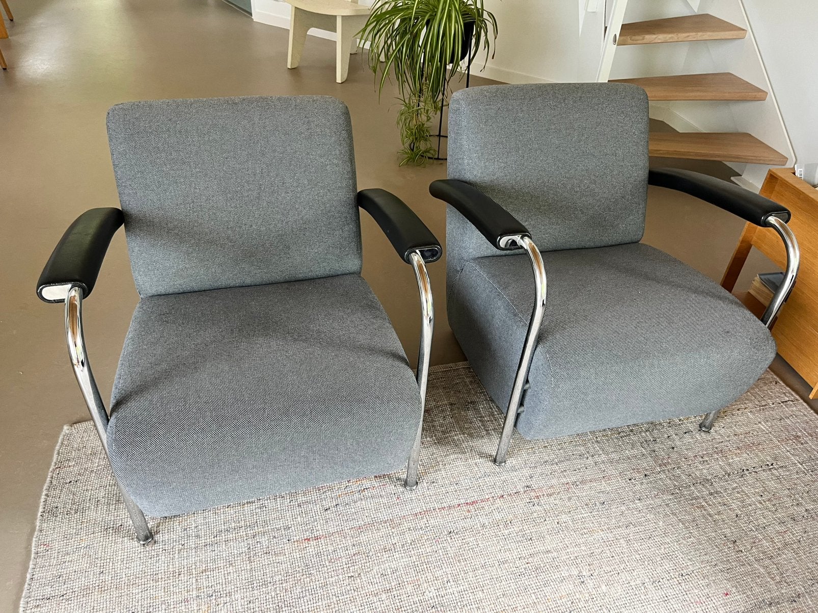 2 scylla leolux fauteuils, Gebruikt, 75 tot 100 cm, Ophalen of Verzenden, Modern