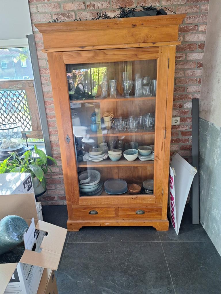 Teakhouten servieskast, Huis en Inrichting, Ophalen of Verzenden, 25 tot 50 cm, 150 tot 200 cm