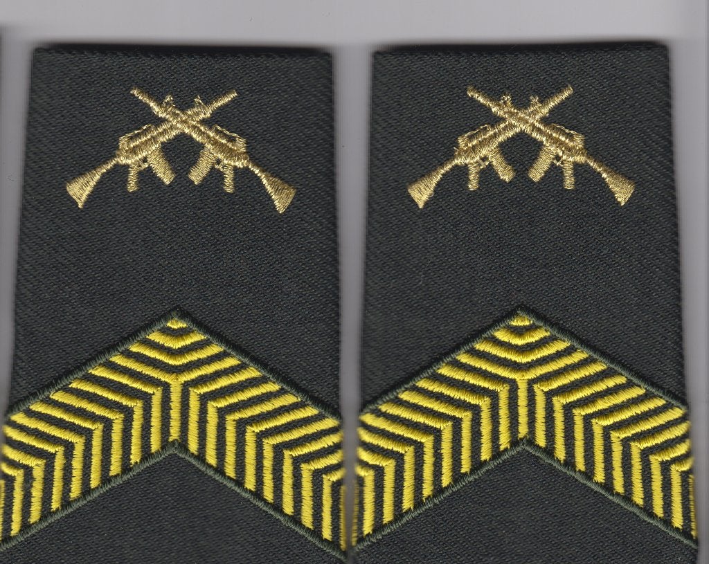 set rangen kpl olk voor dt 2, Ophalen of Verzenden, Landmacht, Nederland, Embleem of Badge
