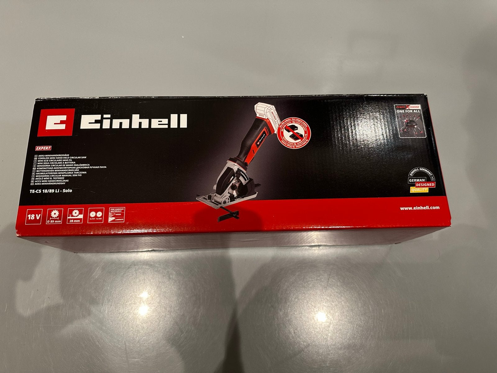 Einhell Accu Handcirkelzaag TE-CS 18/89 Li-Solo met Accu & L, Cirkelzaag, Nieuw, Ophalen of Verzenden, 30 tot 70 mm