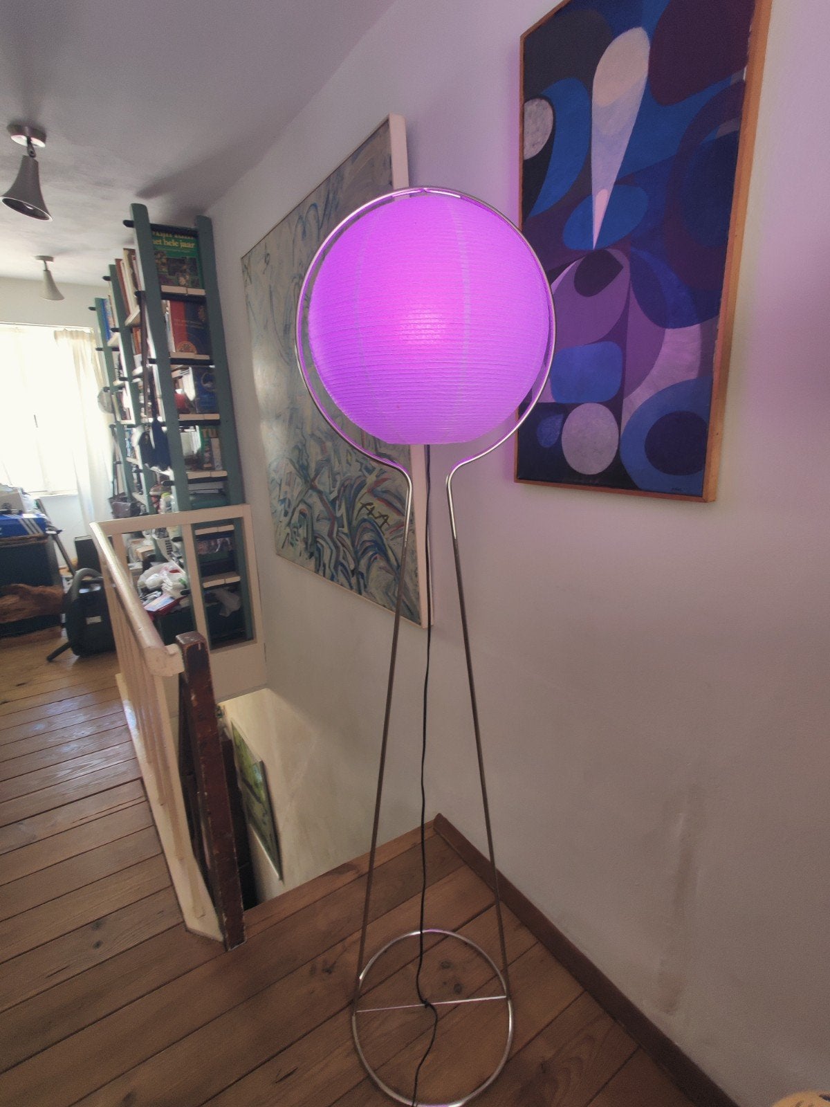 Väte Ikea vloerlamp, Huis en Inrichting, Lampen | Vloerlampen, Ophalen, Vintage ikea, Gebruikt, Natuurlijk materiaal