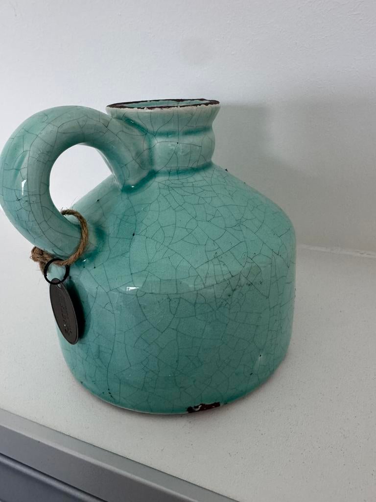 Riverdale vaas Celadon 13cm, Overige materialen, Overige kleuren, Ophalen of Verzenden, Zo goed als nieuw