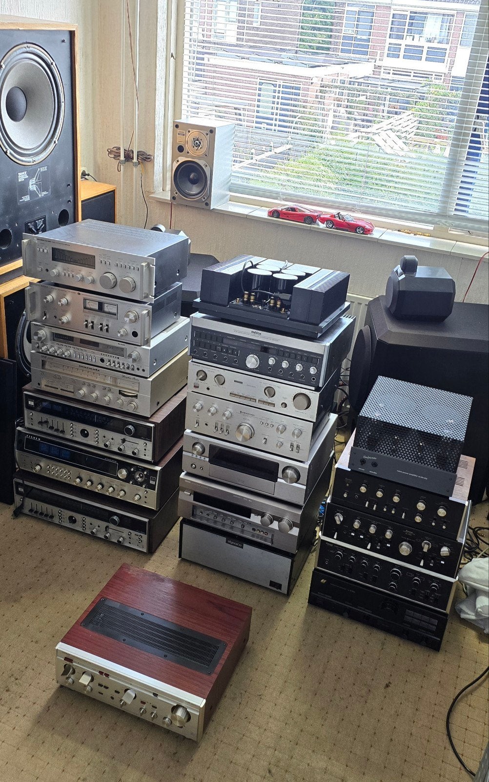 Diverse collectie vintage audio apparatuur, Gebruikt, 60 tot 120 watt, Stereo, Ophalen