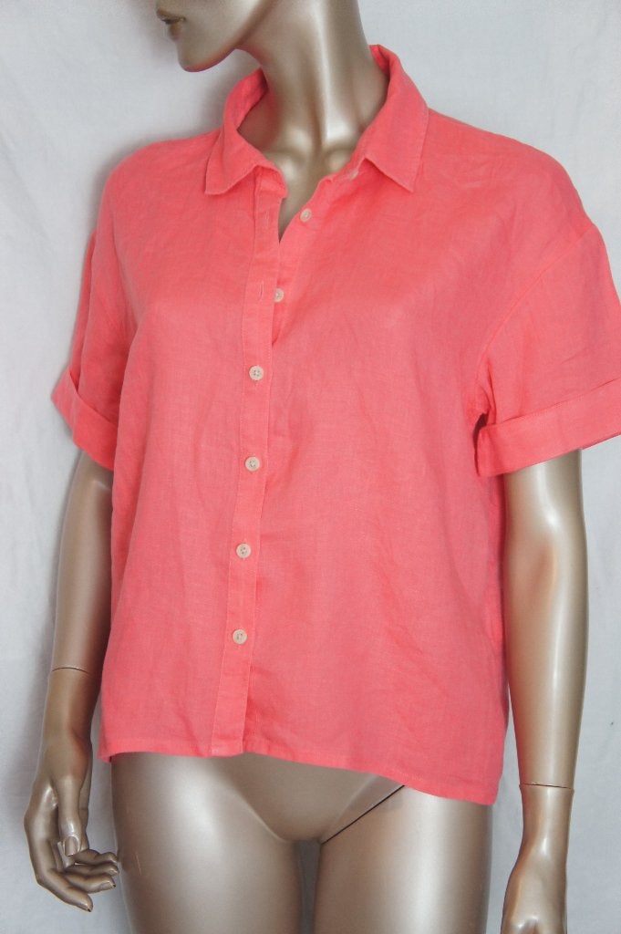 LANDS' END blouse maat S (M) LINEN, Kleding | Dames, Verzenden, Zo goed als nieuw, Maat 38/40 (M)