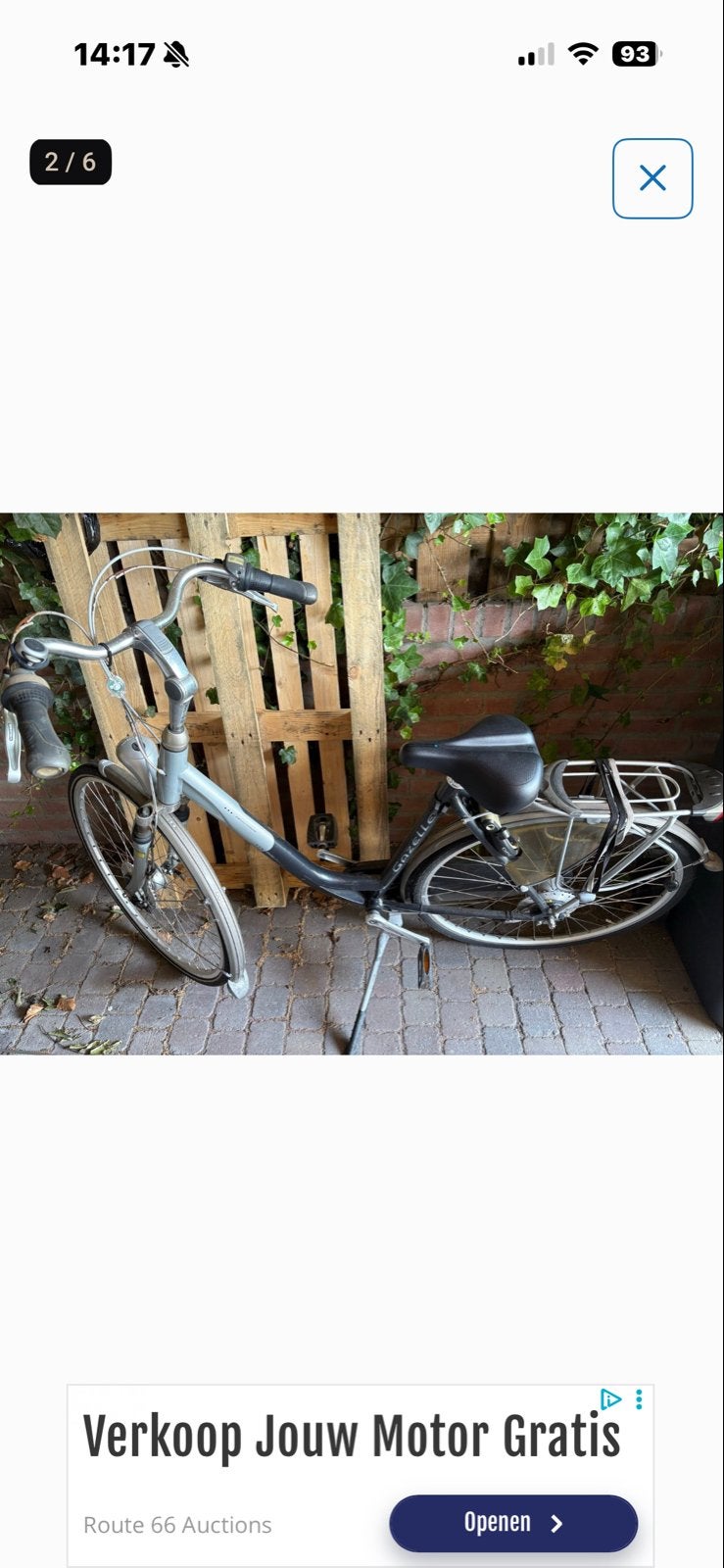 Gazelle damesfiets met lage instap - Gebruikt, Ophalen, Terugtraprem, 50 tot 53 cm, Gazelle