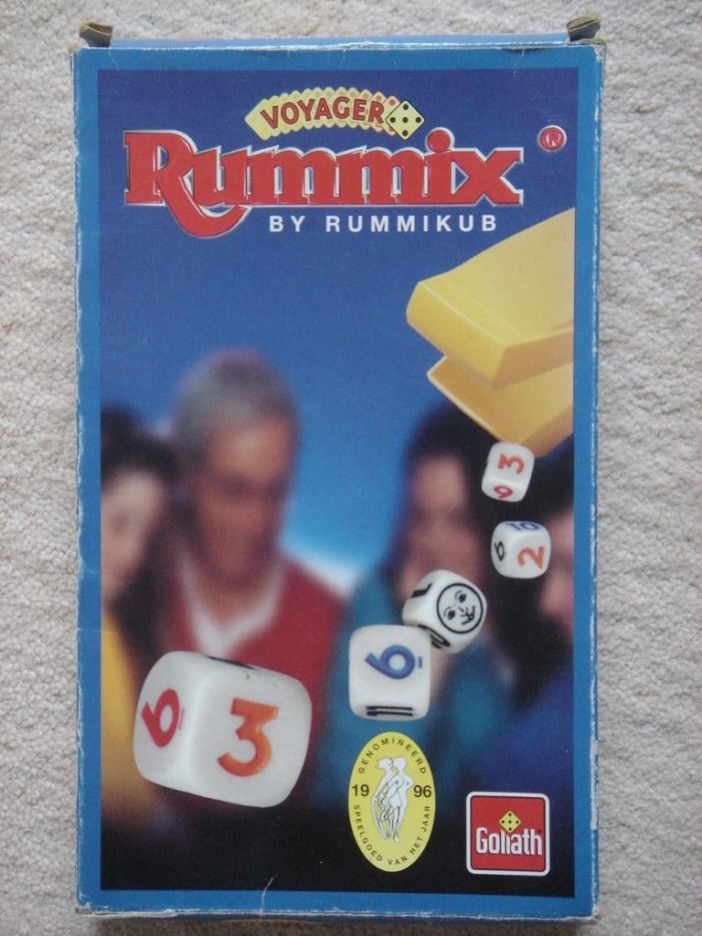LEUK: RUMMIX (Dobbel Rummikub) REISVERSIE, Gebruikt, Goliath, Ophalen of Verzenden, Vijf spelers of meer
