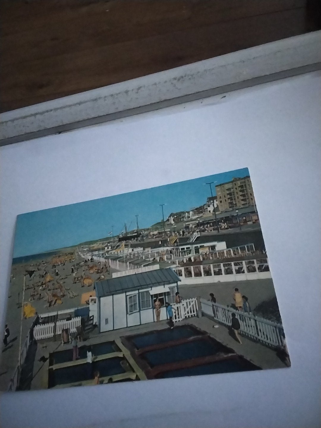 Oude ansichtkaart Scheveningen Holland Strandgezicht, Ophalen of Verzenden, 1940 tot 1960, Gelopen, Zuid-Holland