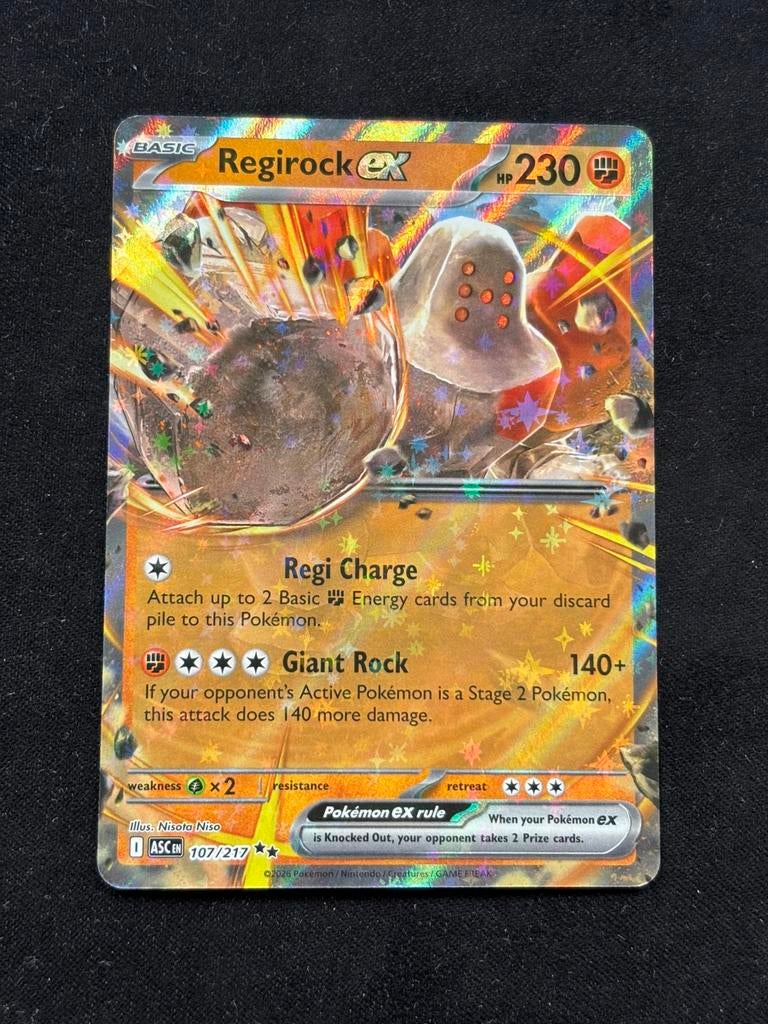 Regirock EX - Ascended Heroes 107/217, Ophalen of Verzenden, Zo goed als nieuw