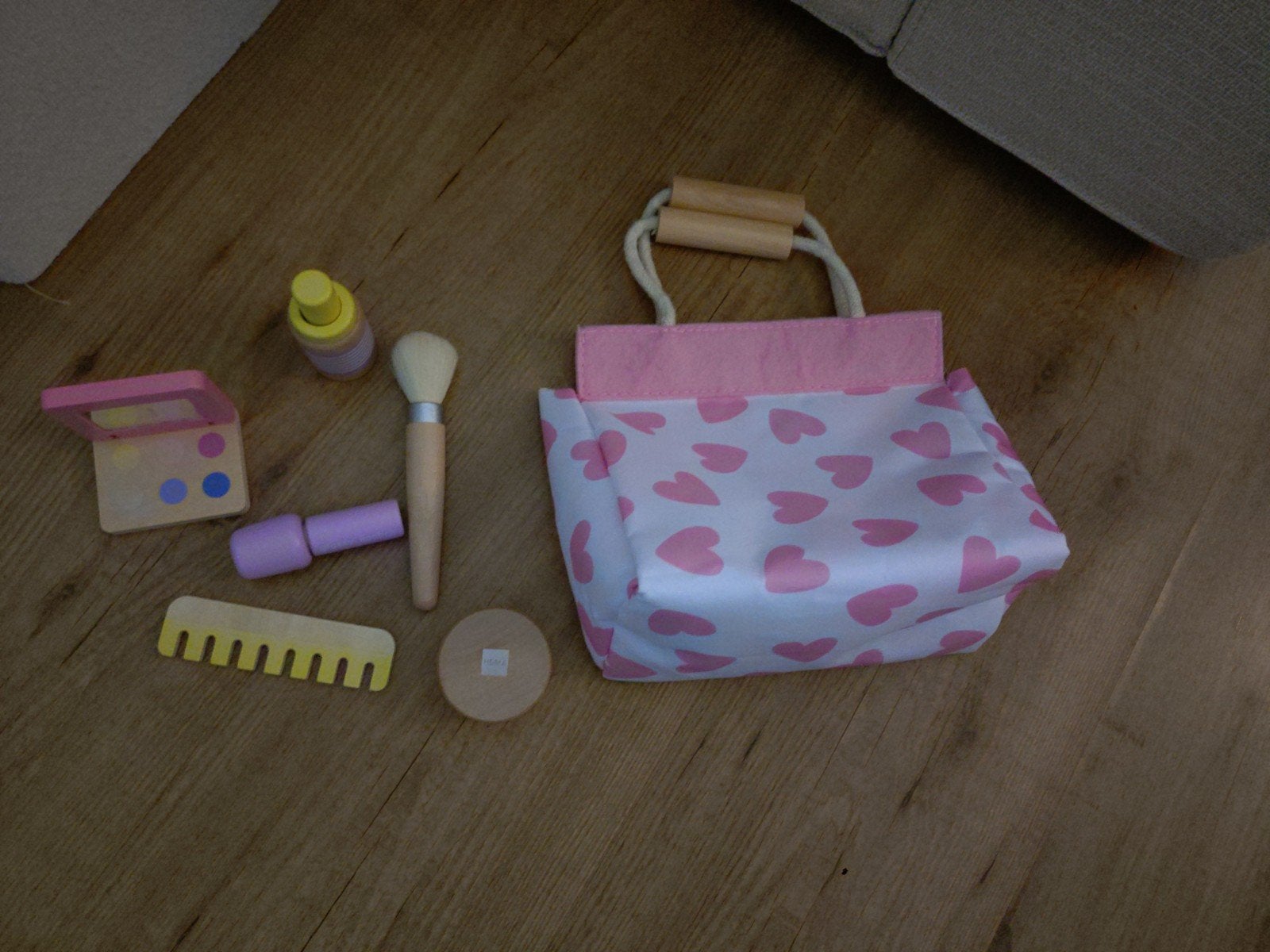 HEMA roze wit make up tasje met handvat, Ophalen, Overige typen