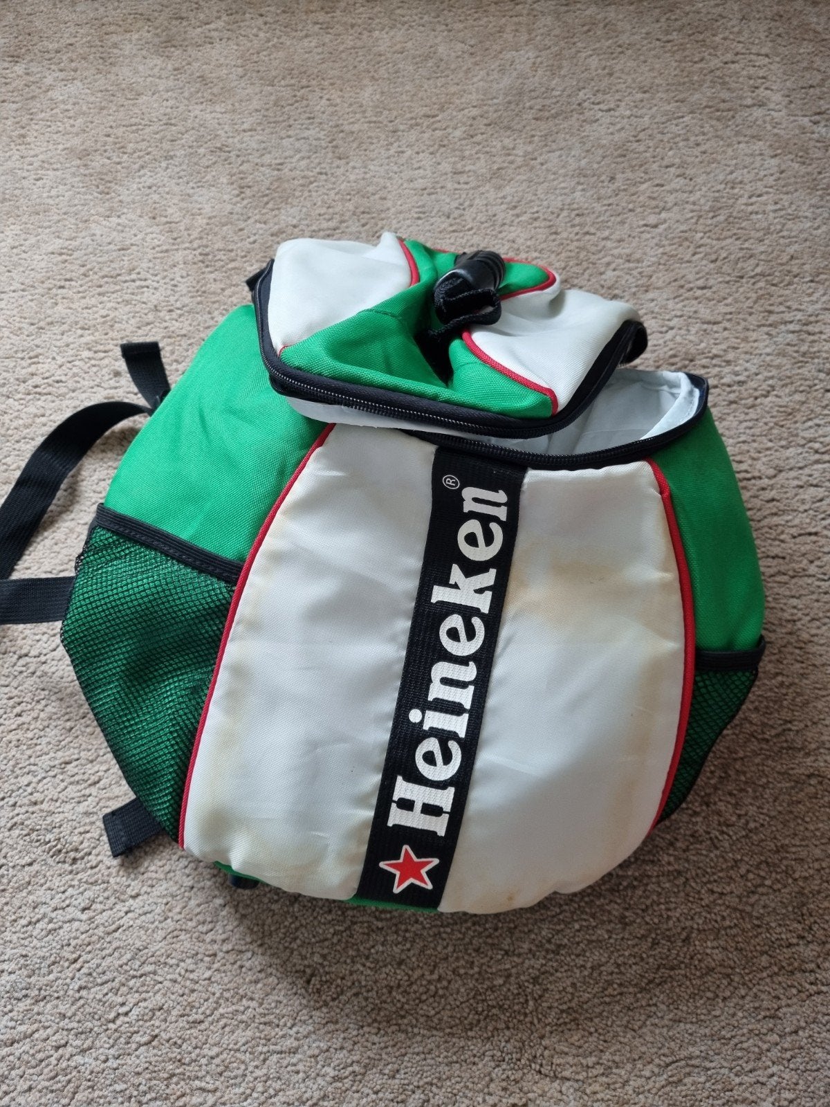 Heineken rug koeltas., Ophalen of Verzenden, Gebruikt, Overige typen, Heineken