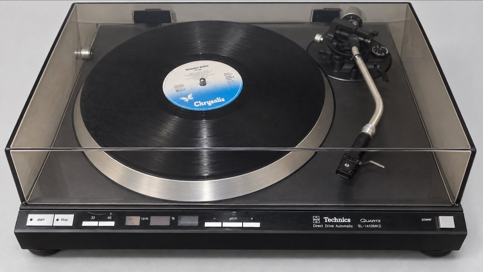Technics SL-1410MK2 Platenspeler met Shure M95ED element, Ophalen, Gebruikt, Automatisch, Platenspeler