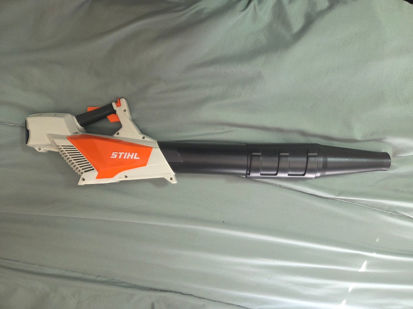 STIHL Speelgoedbladblazer - Oranje/Wit, Ophalen, Gebruikt, Jongen of Meisje