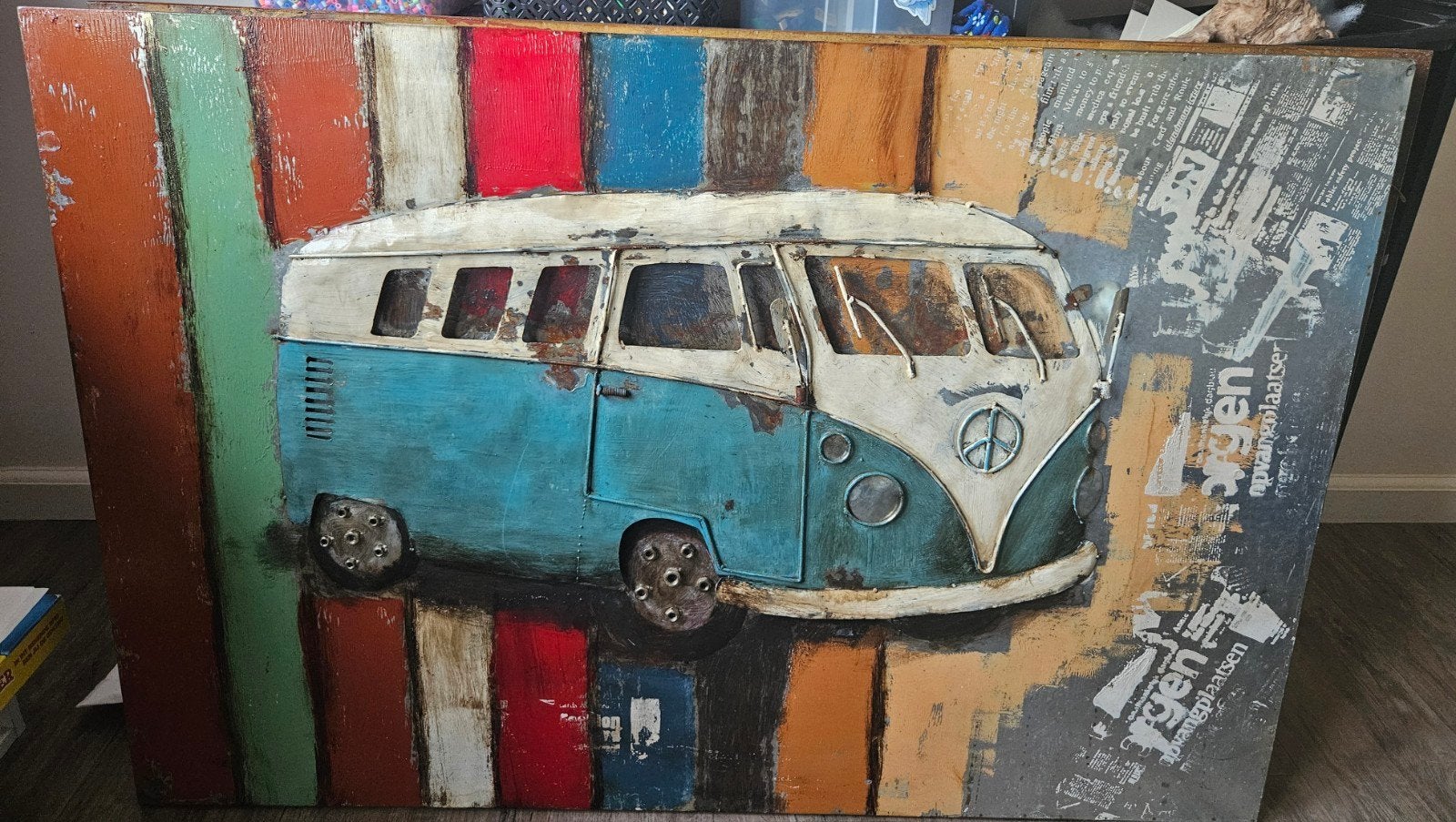 3D metal wall art 120 x 80 cm, Ophalen