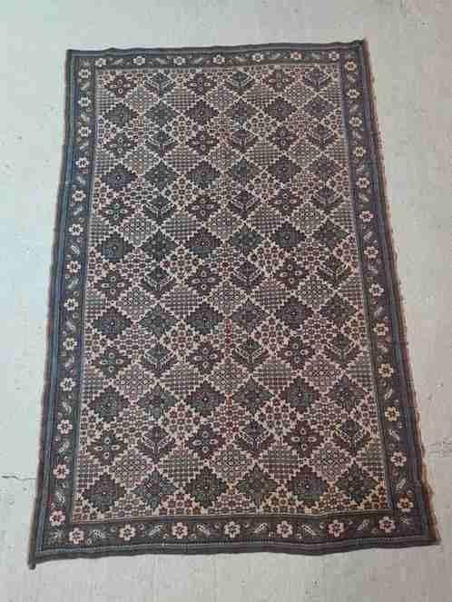 Grand foulard woonkleed Azteken bruin groen 189/121 cm, Huis en Inrichting, Woonaccessoires | Plaids en Woondekens, Gebruikt, Etten-Leur