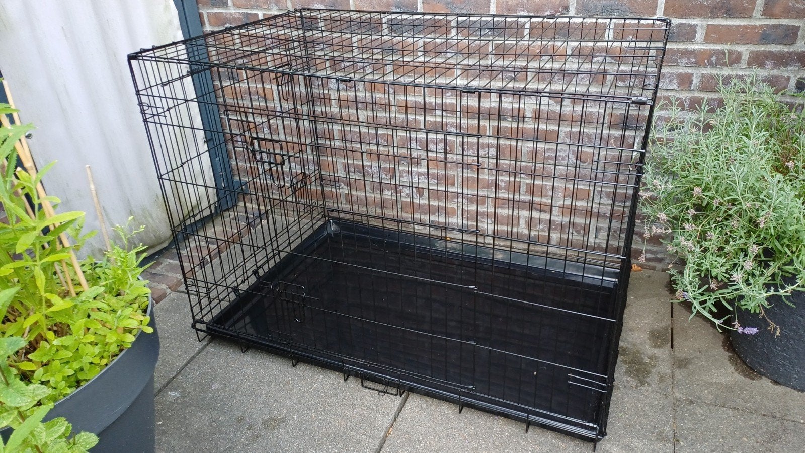 Bench zwart, Dieren en Toebehoren, Hondenbenches, Ophalen, Zo goed als nieuw