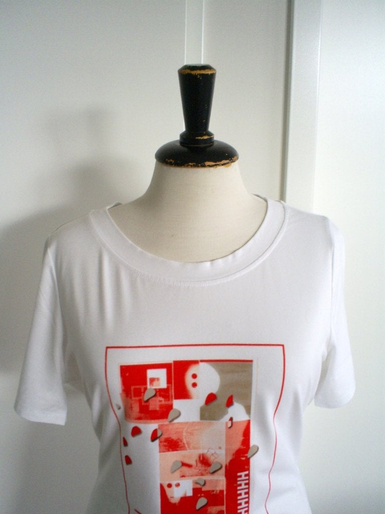 witte CLAUDIA STRATER top mt. M, Maat 38/40 (M), Verzenden, Wit, Zo goed als nieuw