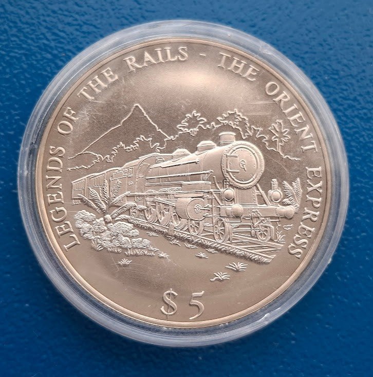 Liberia 5 Dollars The Orient Express - 2000, Verzenden, Overige materialen, Buitenland