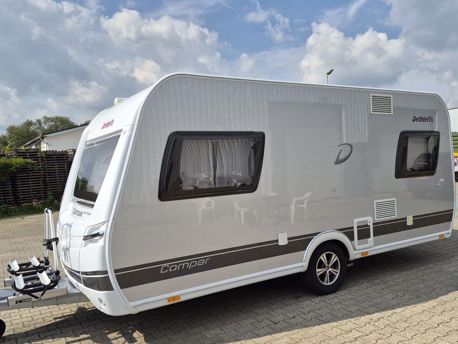 Dethleffs Avantgarde 460 EL Caravan zilvergrijs, Treinzit, Particulier, Schokbreker, Tot en met 4