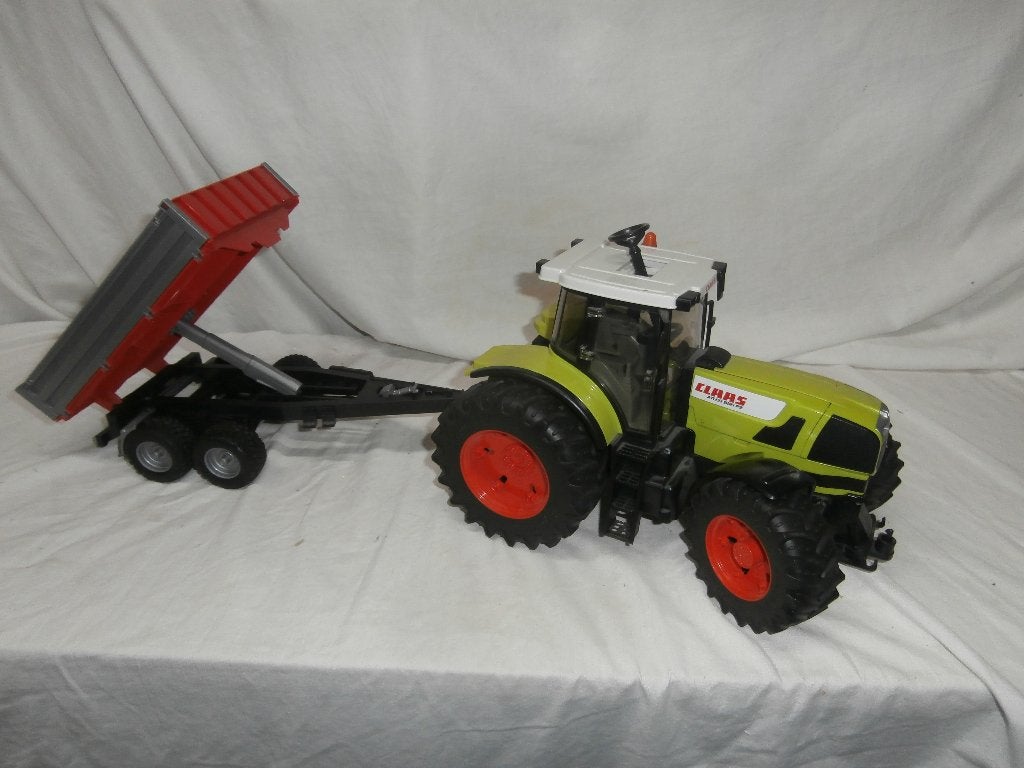 Bruder Claas Atlas 936 trekker met diverse Machines, Ophalen, Gebruikt