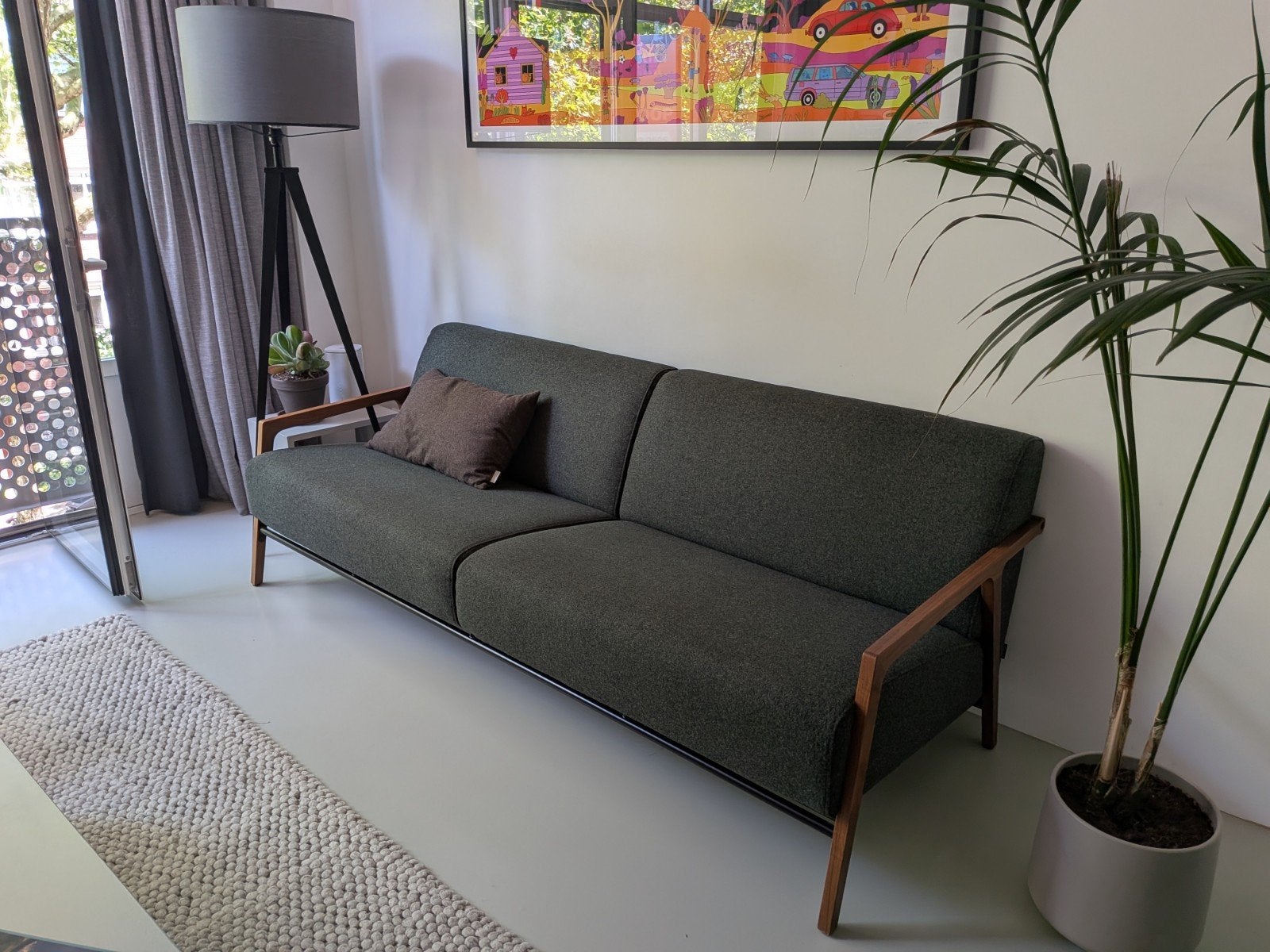 Harvink Splinter 3-zits bank (Kvadrat Divina MD 973), Ophalen, Zo goed als nieuw, Stof, Design