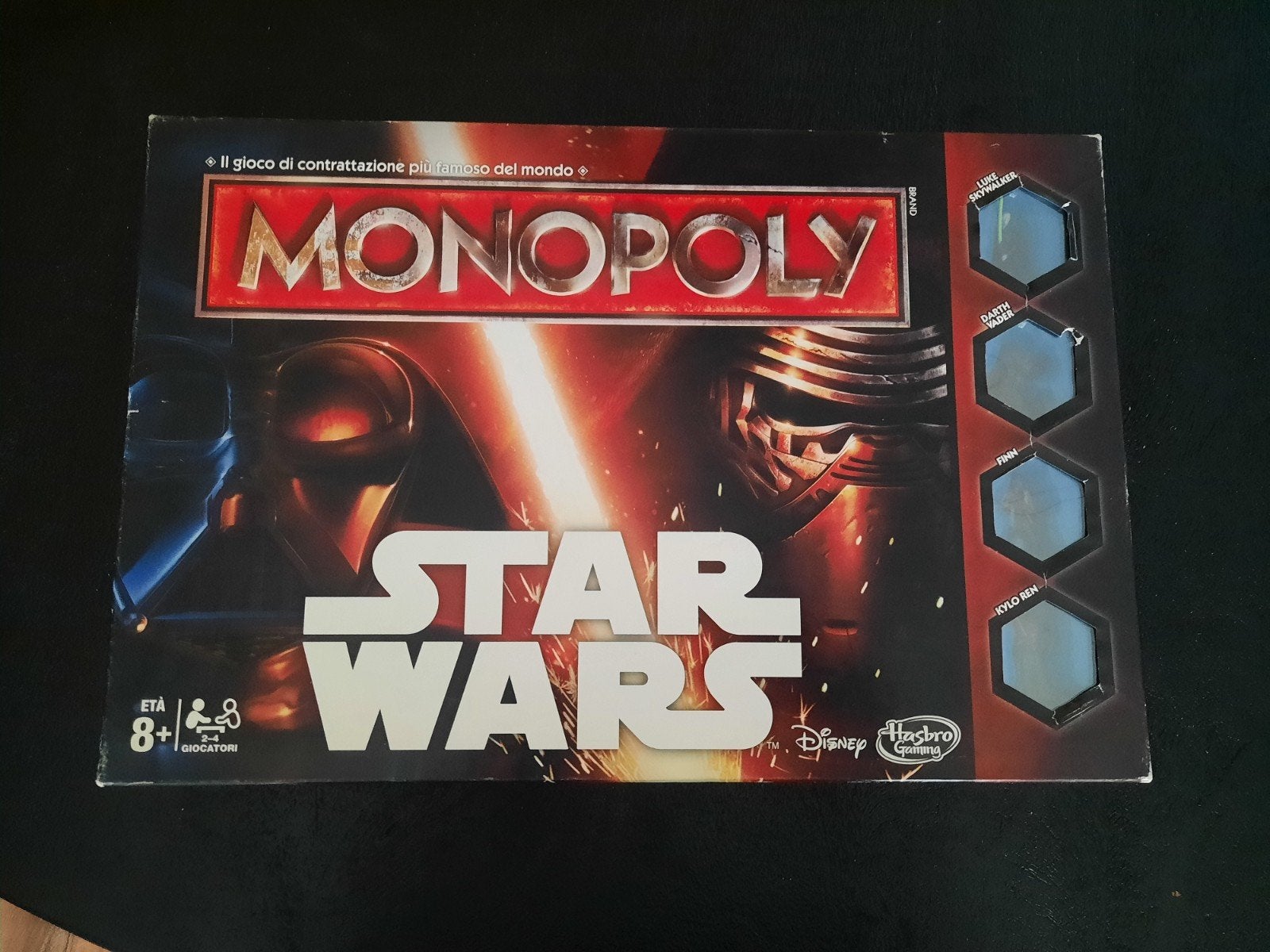Monopoly Star Wars Italiaanse versie Compleet Bordspel, Drie of vier spelers, Ophalen of Verzenden, Zo goed als nieuw, Hasbro
