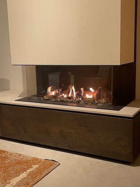 Bellfires View Bell Medium Kader +10 gashaard, Ophalen, Zo goed als nieuw, Inbouwhaard, Gashaard