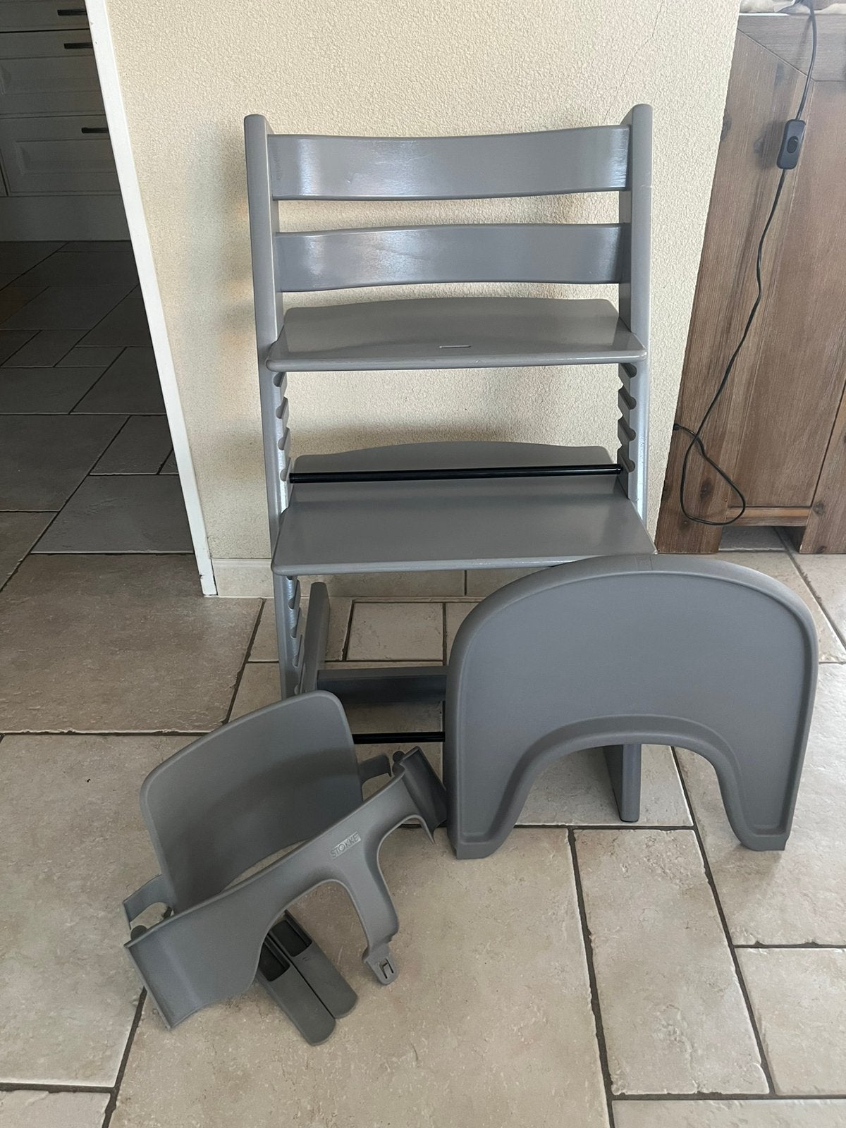 Stokke Stoel Tripp Trapp trip trap Kinderstoel Compleet, Ophalen, Zo goed als nieuw, Meegroeistoel